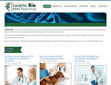 Tablet Screenshot of lacertabio.com